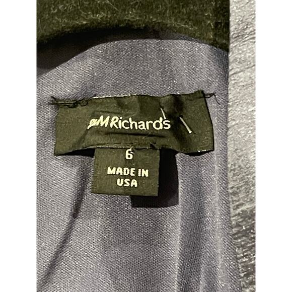 R&M Richard’s Midnight Blue & Black Paisley 2 Pc Dress Blazer Size 6 - Picture 9 of 9